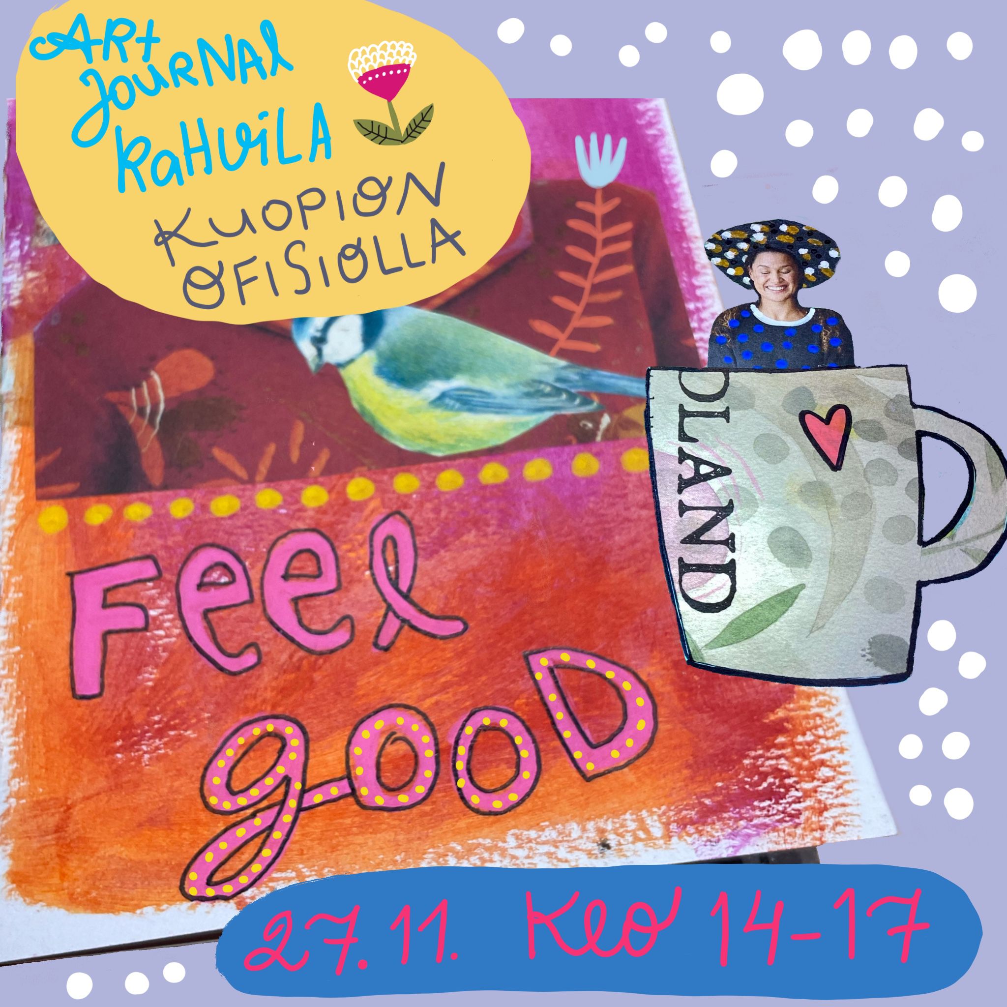 Art Journal -kahvila Ofisiolla 27.11.2022 klo 14-17